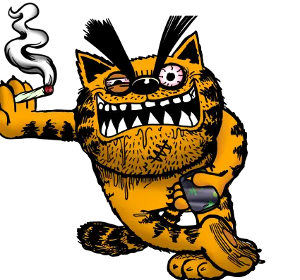 Bad Cat Smoking